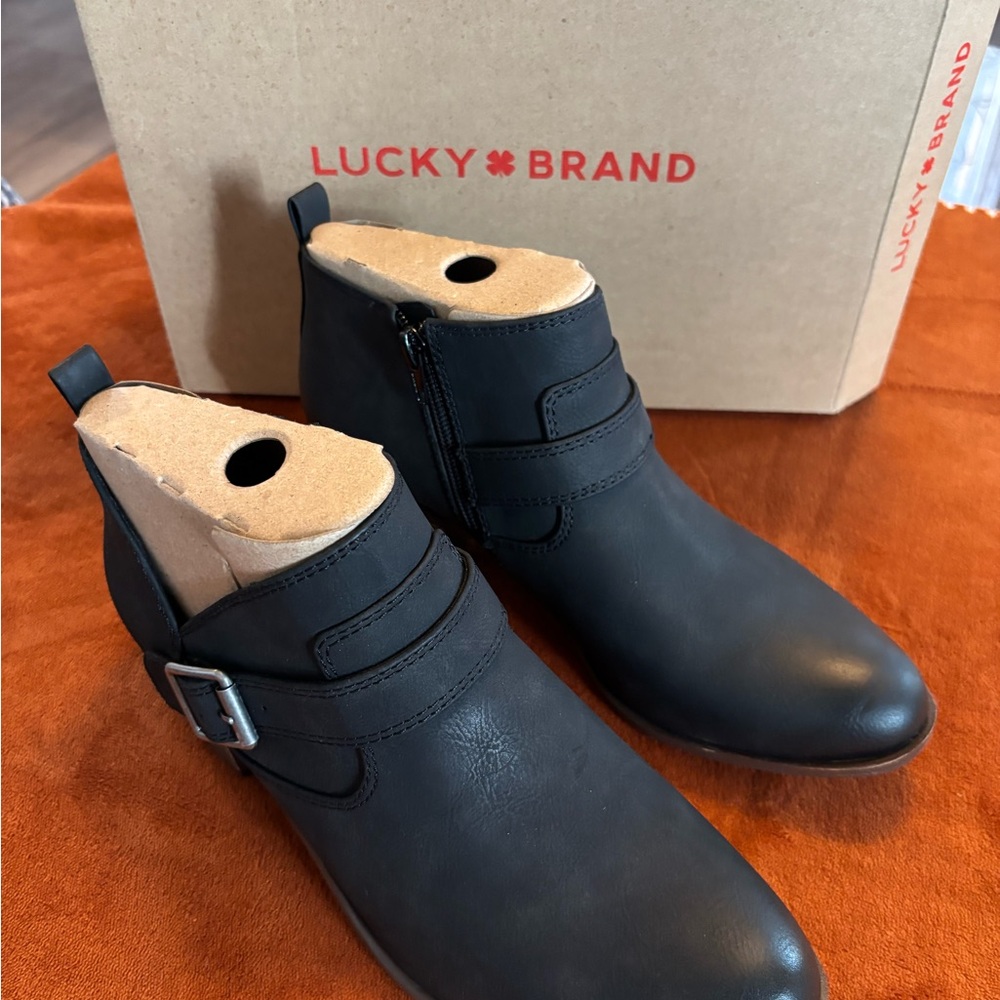 Lucky Brand Men's Dark Leather Boots